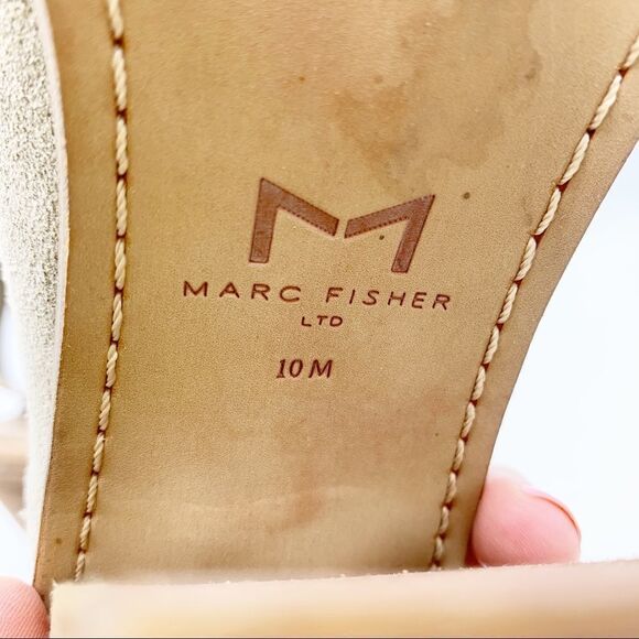 Marc‎ Fisher Vashi Ankle Strap Suede Chunky Heels - Picture 12 of 15